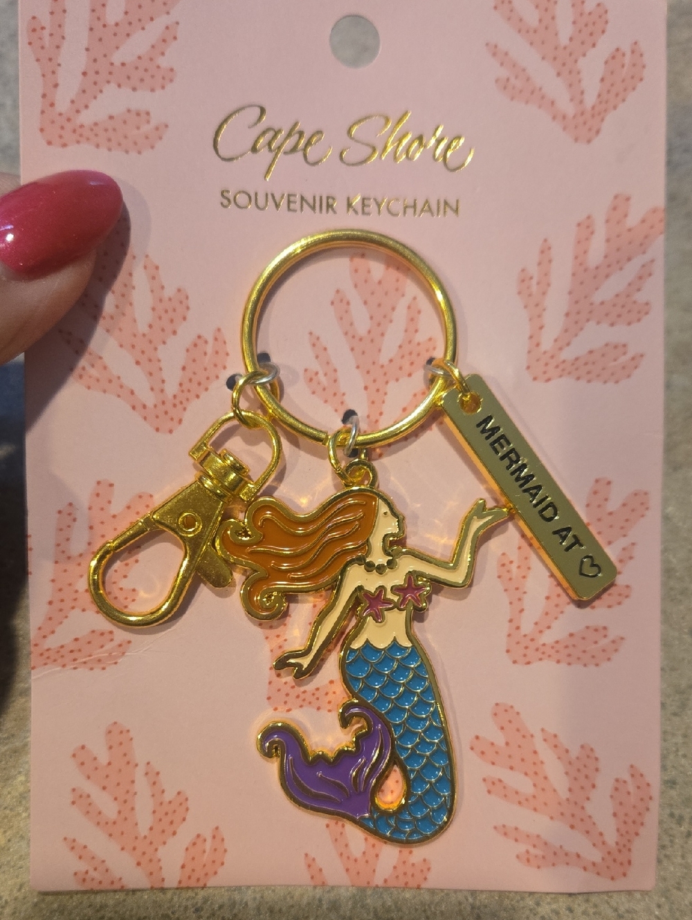 New Cape Shore "Mermaid at Heart" Souvenir Keychain